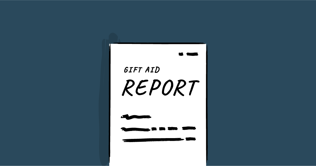 A Gift Aid report