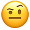 Emoji of a person raising their eyebrow