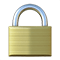 Emoji of a padlock